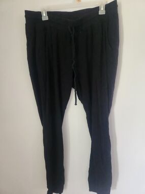 Motherhood Black Drawstring Lounge Pants Size L